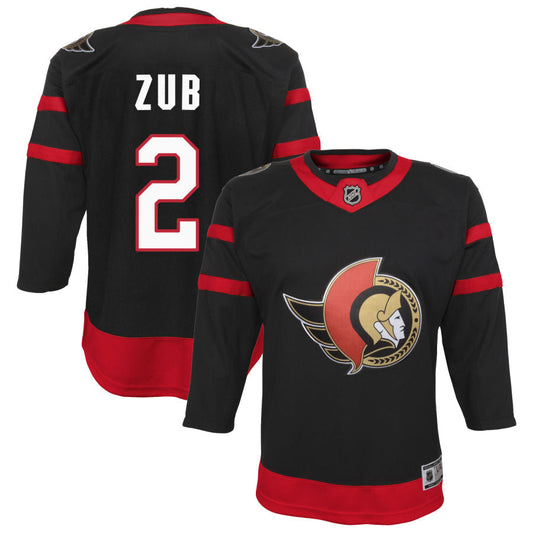 Artem Zub Ottawa Senators Youth Home Premier Jersey - Black