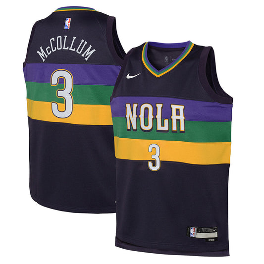 Youth New Orleans Pelicans CJ McCollum City Edition Jersey - Black