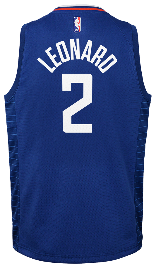 Boys' Grade School Leonard Kawhi Nike Clippers Swingman Jersey - Blue