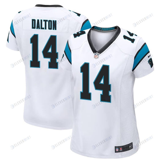 Andy Dalton 14 Carolina Panthers Women Game Jersey - White