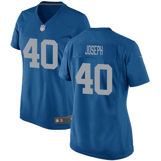 Brandon Joseph Detroit Lions Nike Women's Throwback Game Jersey - Blue