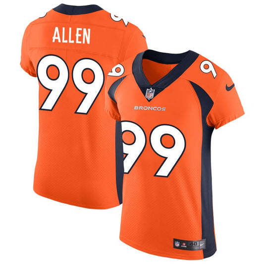 Zach Allen Denver Broncos Nike Vapor Untouchable Elite Jersey - Orange