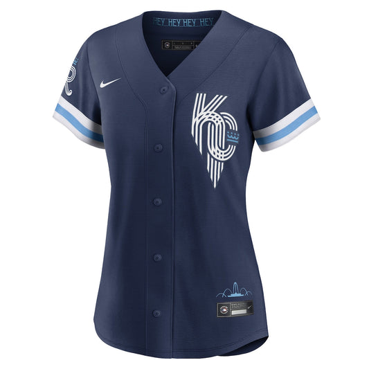 Women's Andrew Benintendi Nike Royals 2022 City Connect Replica Jersey - Navy