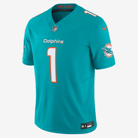 Tua Tagovailoa Miami Dolphins Men's Nike Dri-FIT NFL Limited Football Jersey - Aqua