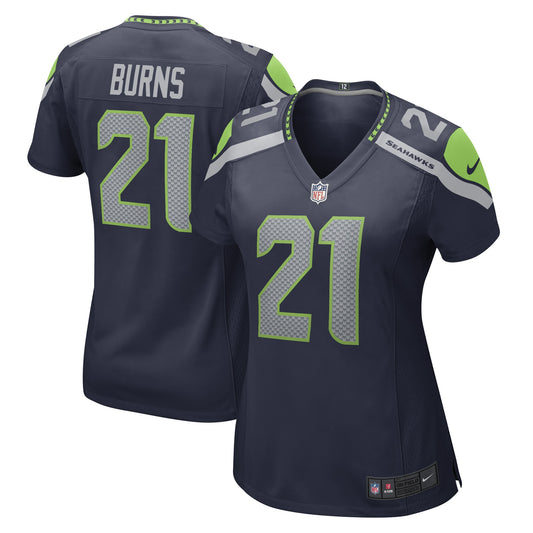 Artie Burns Seattle Seahawks Nike Women's Game Player Jersey - College Navy