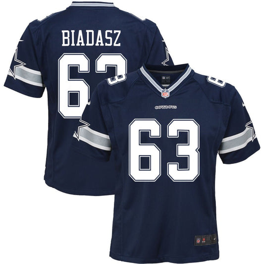 Tyler Biadasz Dallas Cowboys Nike Youth Game Jersey - Navy