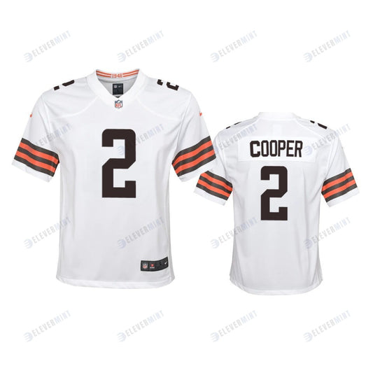 Amari Cooper 2 Cleveland Browns Youth Game Jersey - White Jersey