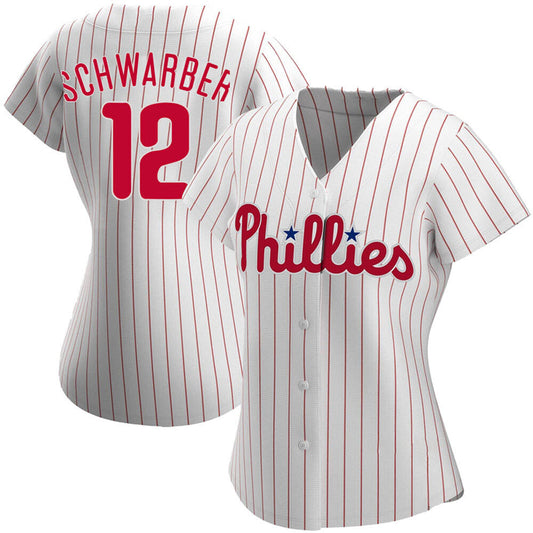 Women's Philadelphia Phillies Kyle Schwarber Cool Base Replica Home Jersey - White