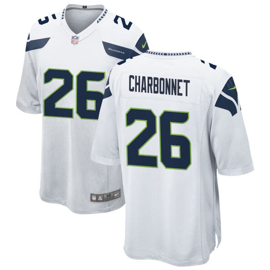 Zach Charbonnet Seattle Seahawks Nike Game Jersey - White