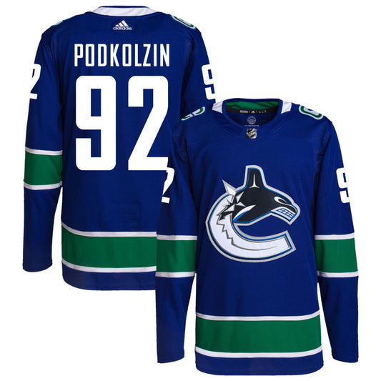 Vasily Podkolzin Vancouver Canucks adidas Home Primegreen Authentic Pro Jersey - Royal