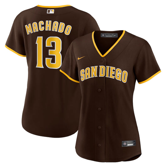 Women's Manny Machado Nike Padres Road Replica Jersey - Brown