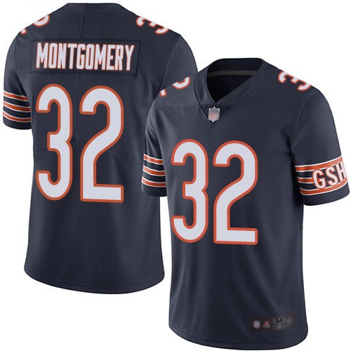 Women's Chicago Bears David Montgomery Game Vapor Jersey Navy