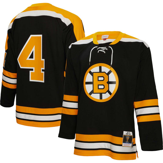 Bobby Orr Boston Bruins Mitchell & Ness 1971/72  Blue Line Player Jersey - Black