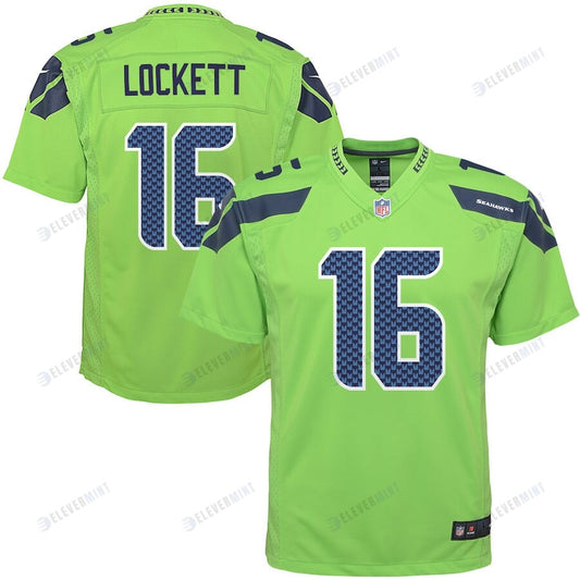 Tyler Lockett 16 Seattle Seahawks YOUTH Game Jersey - Neon Green