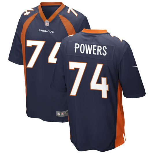 Ben Powers Denver Broncos Nike Youth Game Jersey - Navy