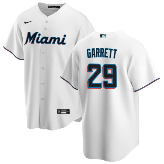 Braxton Garrett Miami Marlins Nike Youth Home Replica Jersey - White