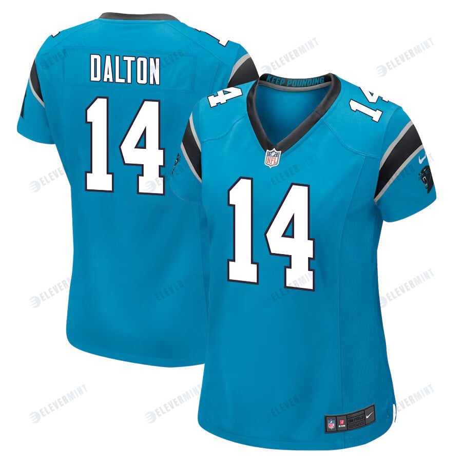 Andy Dalton 14 Carolina Panthers Women Game Jersey - Blue