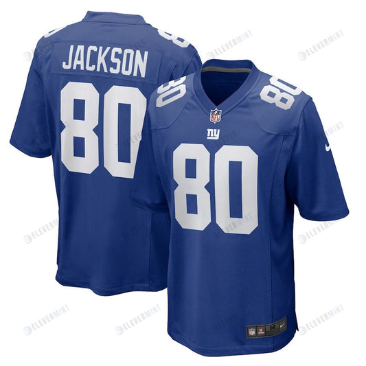 Tyree Jackson 80 New York Giants Men Team Game Jersey - Royal