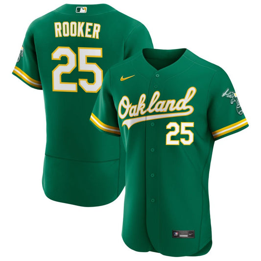 Brent Rooker Oakland Athletics Nike Alternate Authentic Jersey - Kelly Green