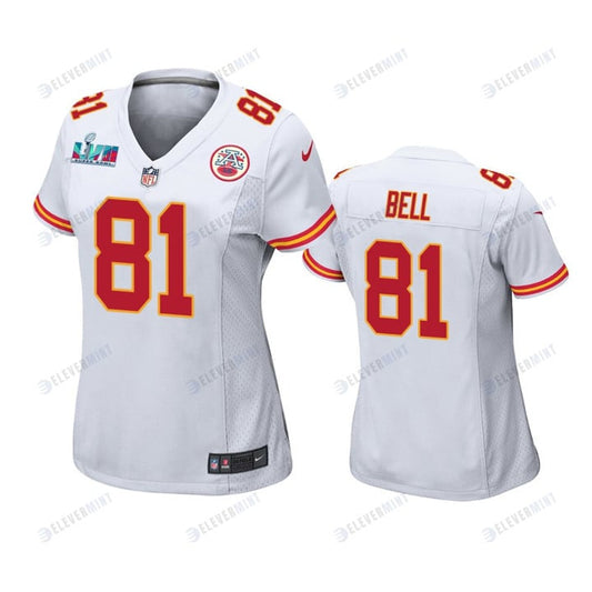 Blake Bell 81 Kansas City Chiefs Super Bowl LVII Game Jersey - Women White