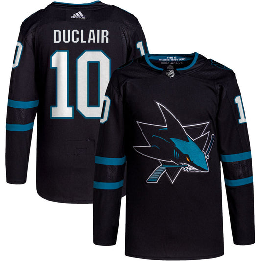 Anthony Duclair San Jose Sharks adidas Alternate Primegreen Authentic Pro Jersey - Black