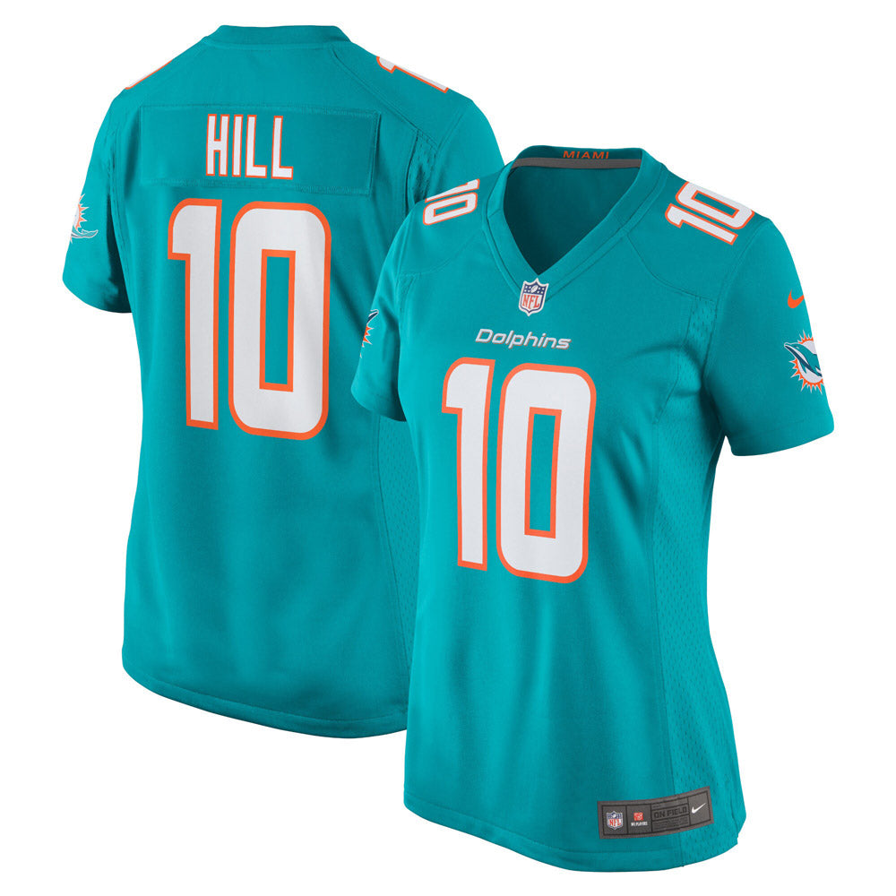 Women's Miami Dolphins Tyreek Hill Game Jersey Aqua