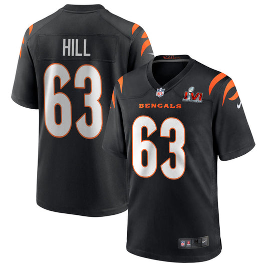 Trey Hill Cincinnati Bengals Nike Super Bowl LVI Game Jersey - Black