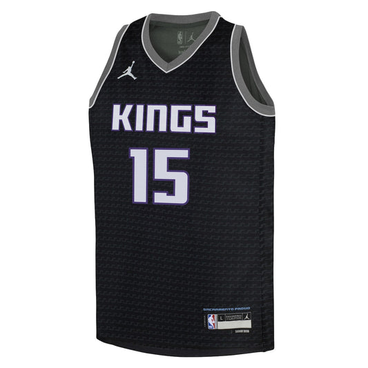 Boys' Grade School Davion Mitchell Jordan Kings Swingman Jersey Statement Edition - Black