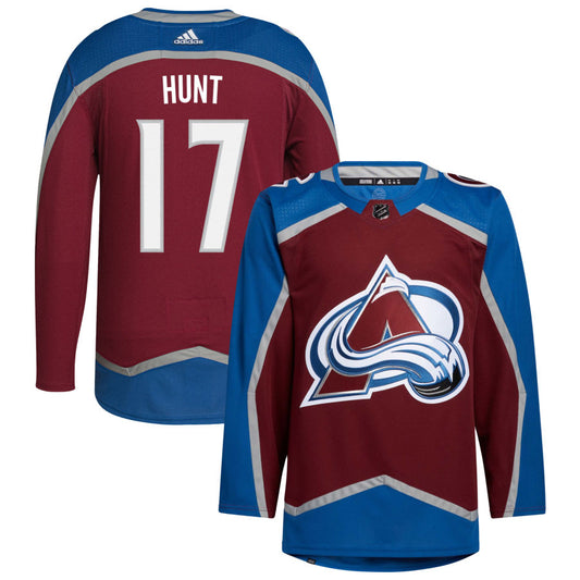 Brad Hunt Colorado Avalanche adidas Home Primegreen Authentic Pro Jersey - Burgundy