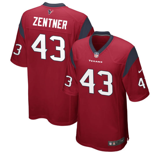 Ty Zentner Houston Texans Nike Alternate Game Jersey - Red