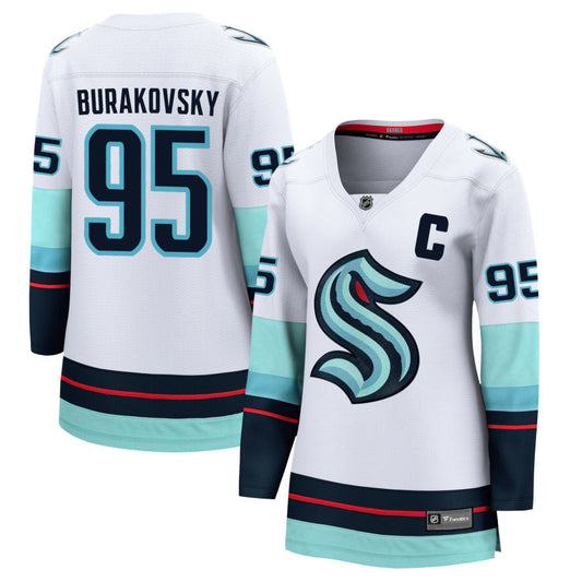 Andre Burakovsky Seattle Kraken Fanatics Branded Women's Away Breakaway Jersey - White