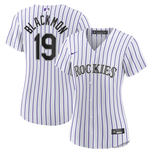 Women's Charlie Blackmon Nike Rockies Home Replica Jersey - White