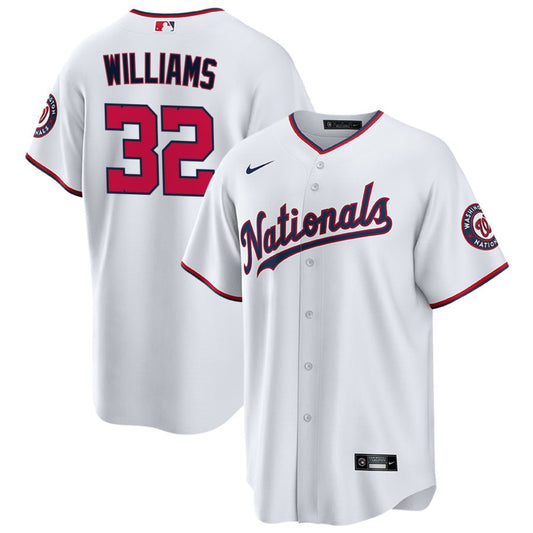 Trevor Williams Washington Nationals Nike Replica Jersey - White