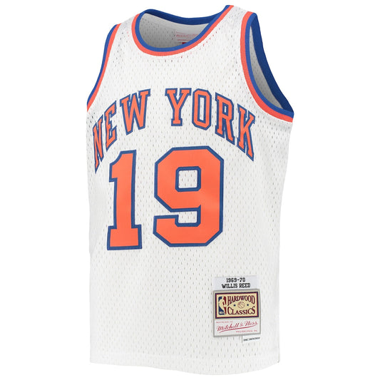 Boys' Grade School Willis Reed Mitchell & Ness Knicks 2005/06 Hardwood Classics Swingman Jersey - White