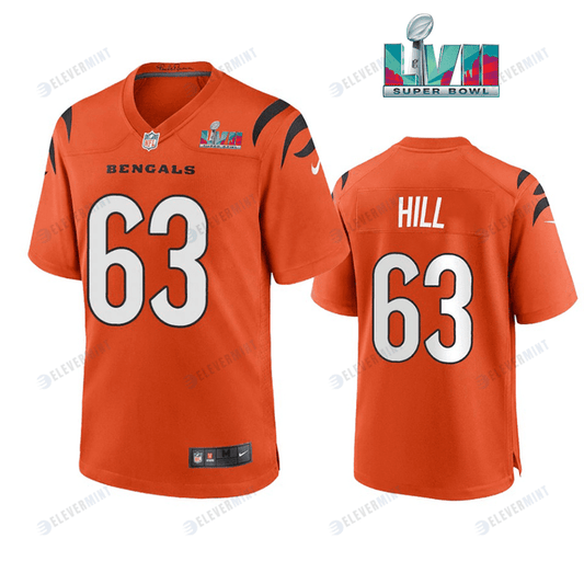 Trey Hill 63 Cincinnati Bengals Super Bowl LVII Men Game Jersey