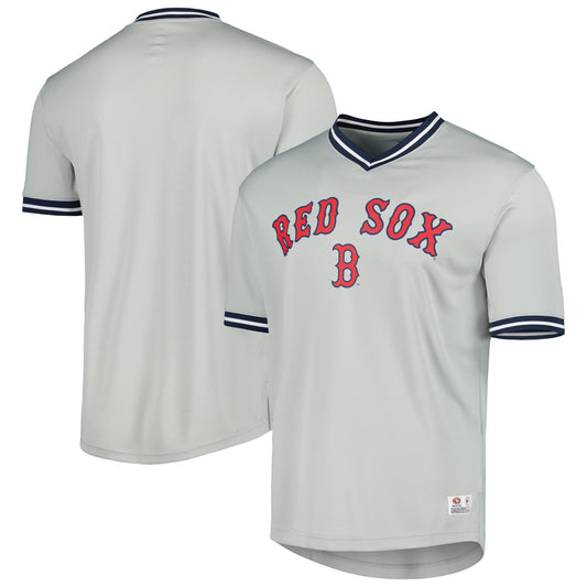 Boston Red Sox V-Neck Jersey - Gray