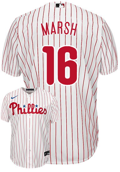 Brandon Marsh Youth Jersey - Philadelphia Phillies Replica Kids Home Jersey