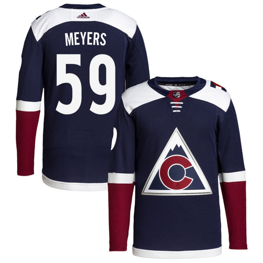 Ben Meyers Colorado Avalanche adidas 2018/19 Alternate Primegreen Authentic Pro Jersey - Navy