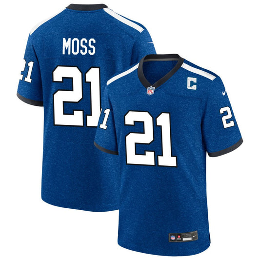 Zack Moss  Indiana Nights Indianapolis Colts Nike Alternate Game Jersey - Blue