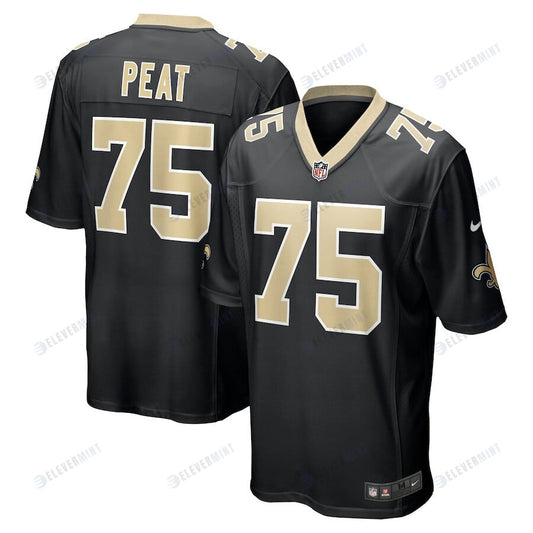 Andrus Peat 75 New Orleans Saints Men's Game Jersey - Black