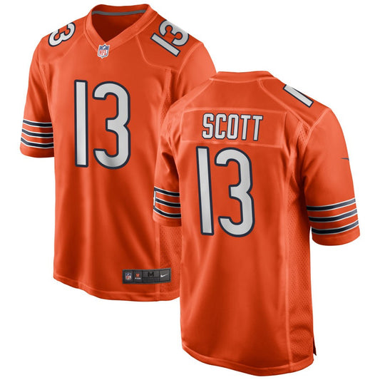 Tyler Scott Chicago Bears Nike Alternate Game Jersey - Orange