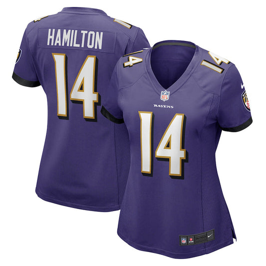 Women's Baltimore Ravens Kyle Hamilton Game Jersey - Purple