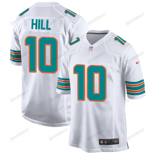 Tyreek Hill 10 Miami Dolphins Alternate Game Men Jersey - White Jersey