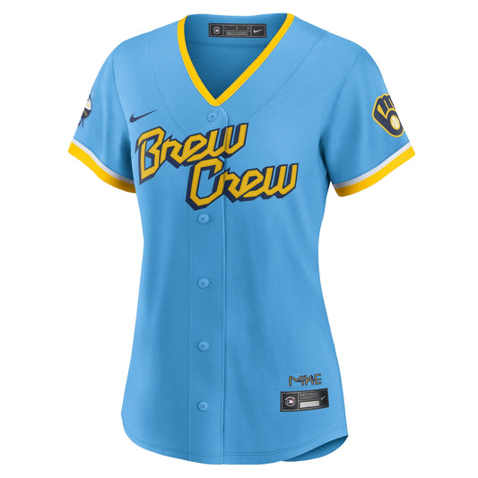 Women's  Nike Brewers 2022 City Connect Replica Team Jersey - Light Blue