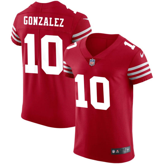 Zane Gonzalez San Francisco 49ers Nike Vapor Elite Jersey - Scarlet