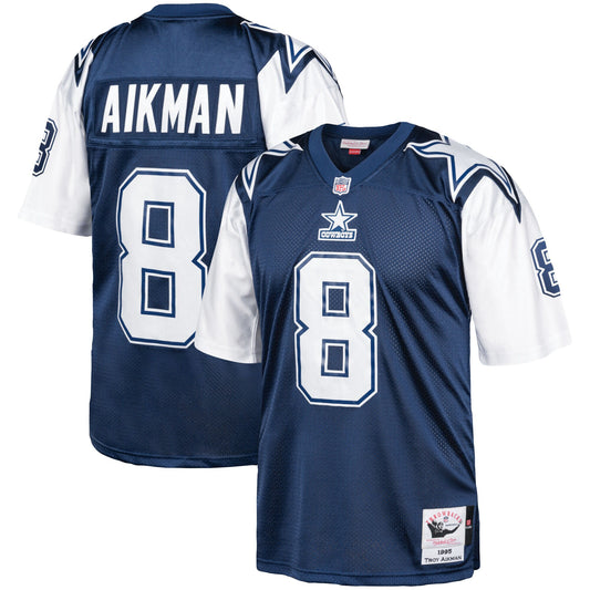 Troy Aikman Dallas Cowboys Mitchell & Ness 1995 Authentic Retired Player Jersey - Navy/White