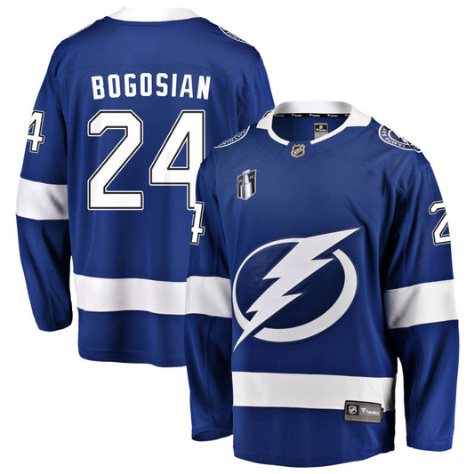 Zach Bogosian Tampa Bay Lightning Fanatics Branded Home 2022 Stanley Cup Final Breakaway Jersey - Blue