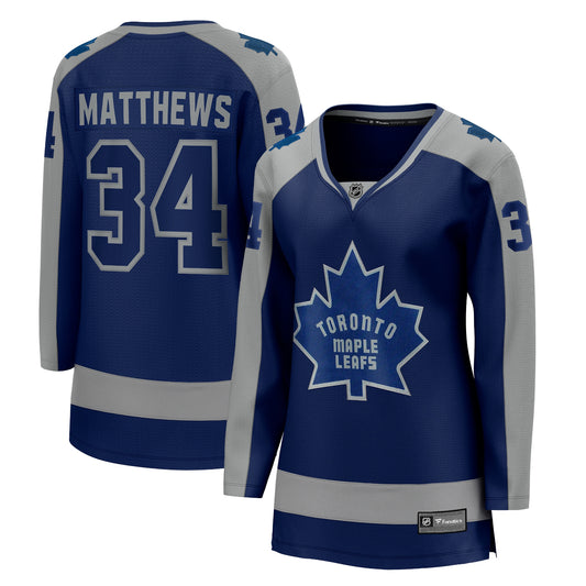 Auston Matthews Toronto Maple Leafs Fanatics Branded Women's 2020/21 Special Edition Breakaway Player Jersey - Royal