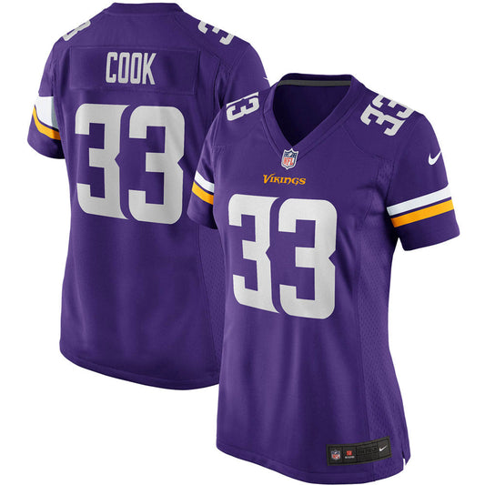 Women's Minnesota Vikings Dalvin Cook Player Game Jersey Purple