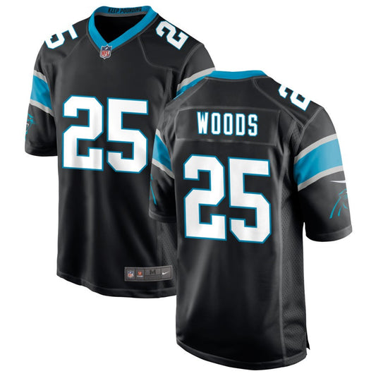 Xavier Woods Carolina Panthers Nike Game Jersey - Black